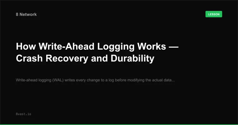 How Write-Ahead Logging Works — Crash Recovery and Durability